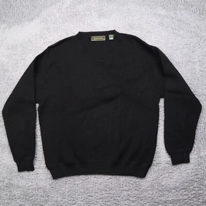 Peru Unlimited Pullover Baby Alpaka/Wolle Herren Größe Small V-Ausschnitt schwarz Strick - Bild 1 von 13