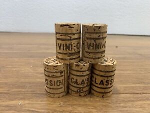 5 PCS Natural Wine Corks Bottle Stopper Wooden Sealing Plug Caps Bar DIY Craft