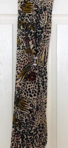 MOIRA C TAUPE AND BLACK SCARFLACE EXCELLENT UNMARKED CONDITION - Picture 1 of 3