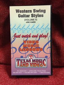 Western Swing Guitar Styles Vol 2 leçons de musique vidéo bande VHS