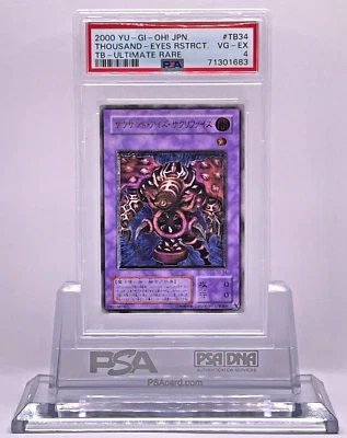 PSA 4  YuGiOh Thousand Eyes Restrict TB-34 Ultimate Rare Relief Japan - Image 1 of 4