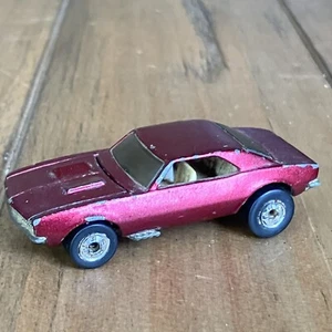 HOT WHEELS BLACKWALL '67 CAMARO RED Maroon 1982 Casting Used Open - Picture 1 of 9