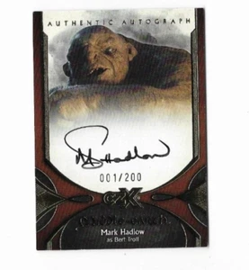 2022 Cryptozoic CZX Tierra Media autógrafo Mark Hadlow MH-B 001/200 PRIMERO - Imagen 1 de 1