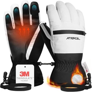 Guanti da sci impermeabili Atercel 3M Thinsulate caldi invernali, touchscreen, taglia XL - Foto 1 di 11