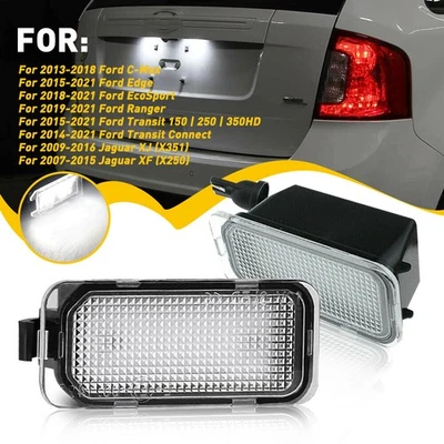 For Ford C-MAX Edge Transit Connect Jaguar XF XJ LED License Plate Light Lamp AA - Изображение 1 из 4
