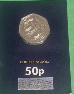 2022 UK / British "100 YEARS OF OUR BBC" New Uncirculated QEII 50p coin - Picture 1 of 4