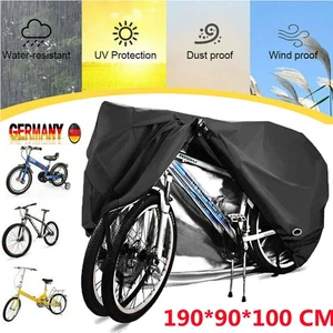 XL Fahrradgarage Abdeckplane Fahrradabdeckung Wetterschutz Für 2 Fahrräder DE - Bild 1 von 13