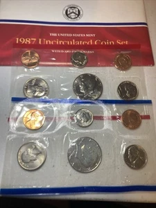 1987 PD US Mint Set (OGP) 10 coins - Picture 1 of 1