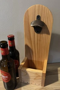 Bottle Opener & Cap Catcher (Handmade) - Picture 1 of 3