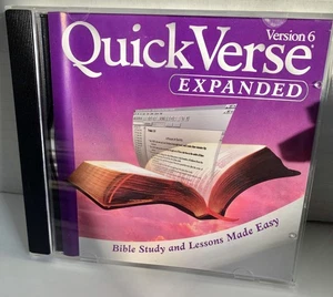 Quick Verse Version 6 Expanded Windows 95/98 Bible Reference CD Set. PC - Picture 1 of 4