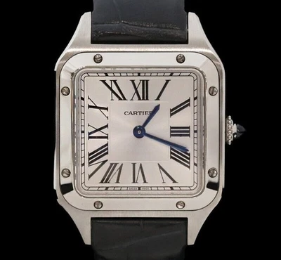 Cartier Santos Dumont Quartz Stahl Kleine Lederband 7738520149 147635502 - Bild 1 von 4