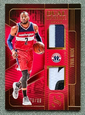 2024 NBA JOHN WALL /99 Silhouette Dual Materials Game Worn Memorabilia Patch - Image 1 of 2