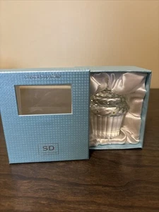 New open Box Simon Designs Cut Crystal Cupcake Paperweight Rhinestone Sprinkles - Picture 1 of 5