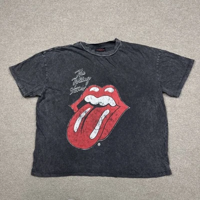 Rolling Stones Women's Shirt Size S Gray Short Sleeve Crewneck Stretch Cotton On - Image 1 of 4