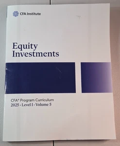 Equity Investments CFA Program Curriculum 2025 Level I Volume 5 Paperback Wiley - Bild 1 von 8