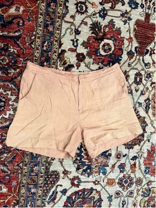 Rachel Comey pantaloncino lino donna taglia 8 argilla blush pesca made in USA - Foto 1 di 11