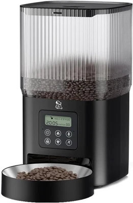 Dispensador automático de alimentos para gatos Olelica, alimentador automático para perros 5L FT90 - negro *NUEVO* Foto 1 de 4