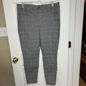 American Eagle hohe Leibhöhe Jegging super Stretch grau kariert Größe 18 - Bild 1 von 11