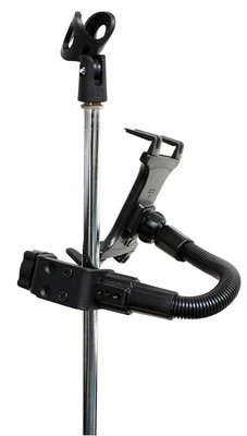 Supporto microfono musica asta alluminio resistente tablet Samsung Galaxy Tab - Immagine 1 di 4