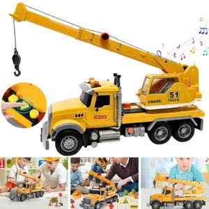 Kranwagen Spielzeug Kinder Kran Spielzeug mit Licht & Sound LKW Baustellen-Auto - Bild 1 von 9