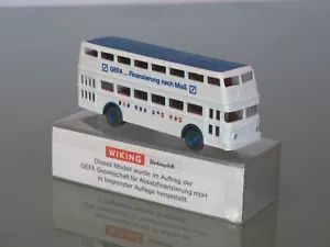 █► GEFA (1) Büssing Doppeldecker D2U Werbe Wiking 1:87 OVP - Bild 1 von 1