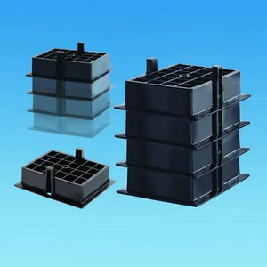 CARASTACK CARAVAN CORNER SUPPORT STEADY BLOCKS SET OF 4 use with carafoot pads - Picture 1 of 3