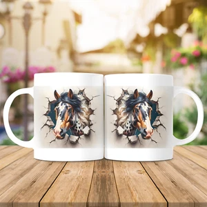 Caballo 1, café/té/chocolate 12 oz. taza/taza/sublimada/personalizar, (cu298) - Imagen 1 de 1