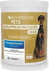 Natürliches Grünlippmuschelpulver für Hunde zur Unterstützung der Gelenkfunktion - Bild 1 von 6