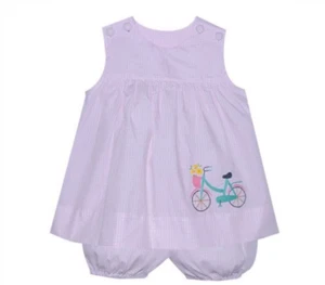 Remember Nguyen Dakota Bloomer Set with Bicycle. 4T New with Tags - Picture 1 of 1