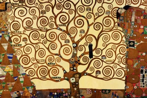 Gustav Klimt The Tree Of Life Reproduction Color Splash Art Wall - POSTER 20x30 - Picture 1 of 4