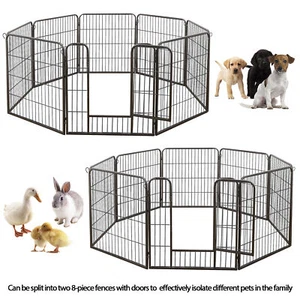 Dog Playpen 32" Height for Small/Medium Dogs Designed for Camping Yard 16 Panel - Picture 1 of 22