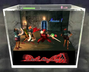 Devil May Cry - 3D Cube handgefertigtes Diorama - Videospiele - Shadowbox - Bild 1 von 1