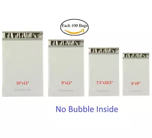 Ogni 100 buste di spedizione 6x9 7,5x10,5 9x12 10x13 Poly Mailers sacchetti sigillanti - Foto 1 di 3