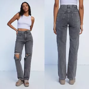 PacSun Washed Black High Rise Ripped 90s Boyfriend Jeans Gr. 28 - Bild 1 von 7