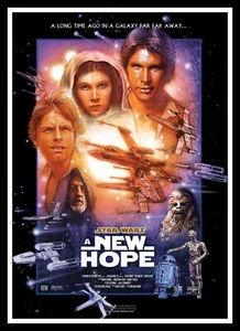 Star Wars A New Hope Movie Poster Print & Unframed Canvas Prints - Picture 1 of 2
