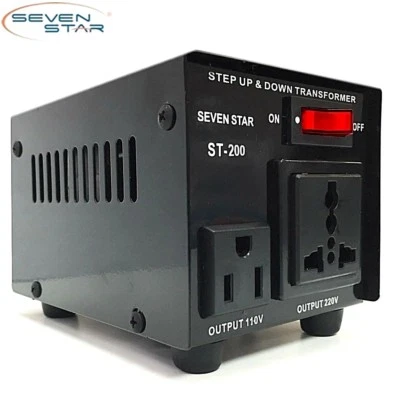 Delux 200 Watt 110v to 220v Transformer Voltage Converter 220 to 110 volt 200 W - Image 1 of 4