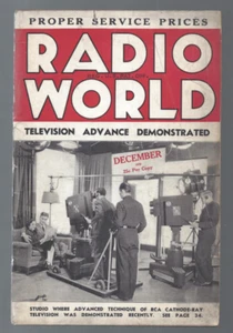 1936 DEC Radio World magazine RCA Cathode-Ray Television Demonstration - Zdjęcie 1 z 4