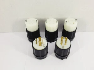 Cooper (L15-20R) Industrial Twist Lock Stecker Lot Ø3, 20A, 250 V - 2 Stecker, 3 Buchsen - Bild 1 von 13