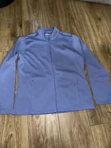 Pebble Beach Performance Jacket Large Blue Full Zip Up Water & Wind Resistant - Picture 1 of 2