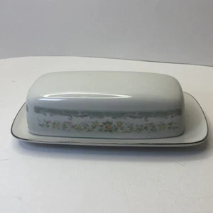 Roseville Porcelain China Japan #4135 Covered Butter Dish with Lid - Picture 1 of 11