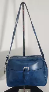 Vintage Blue carry on shoulder bag. Made in Japan Designed Specially for Skyway - Picture 1 of 15