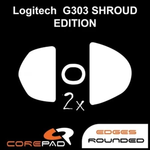 Corepad Skatez - Logitech G303 Shroud Edition (2 sets) - Afbeelding 1 van 1