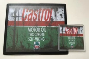 CASTROL MOTORÖLEINSATZ MOUSSEMAT GUMMI-RÜCKEN & ACCRILIC-EINSATZ UNTERSETZER-SET - Bild 1 von 1