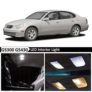 Kit de 15 unidades de equipamiento de luces LED interiores blancas para Lexus GS300 GS430 1998-2005 - Imagen 1 de 9