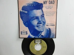 💥 ' PAUL PETERSEN ' HIT 45 + PICTURE  [MY DAD]  1962 ! 💥 - Picture 1 of 4