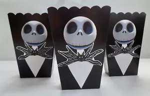 Jack Pesadilla antes de Navidad, Favor de fiesta, palomitas de maíz, dulces, caja de golosinas 10 PIEZAS - Imagen 1 de 4