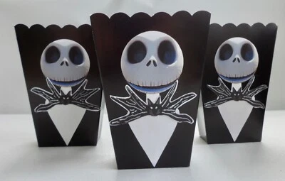Jack Nightmare Before Christmas, Party Favor, Popcorn, Candy,Treat box 10 PIECES - Image 1 of 4