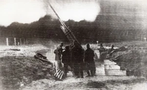 Russland schützt Moskau Flugabwehrgeschütz WWII WW2 altes Foto 1941 - Bild 1 von 4