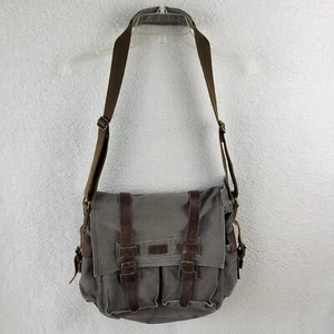 Bolso Bandolera de Hombro S-ZONE Cámara Mensajero Cuero Lona DSLR - Imagen 1 de 15