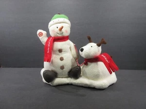 Hallmark Jingle Pals Snow 2004 qué divertido animado cantando muñeco de nieve y perro, ¡funciona! - Imagen 1 de 12